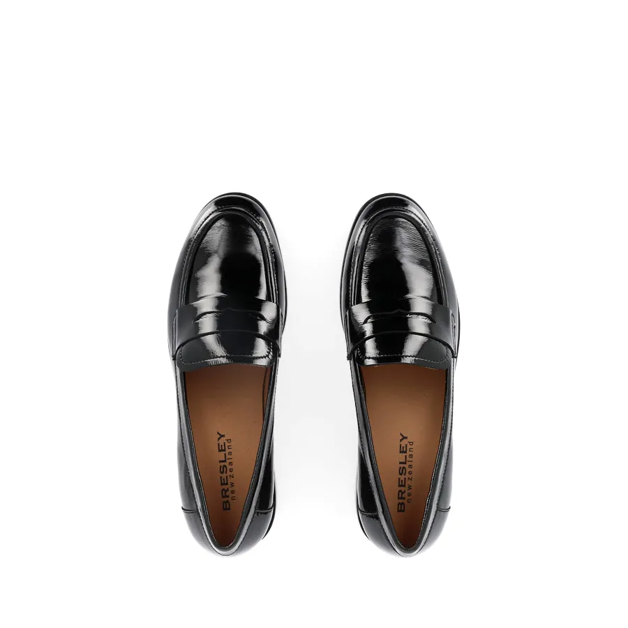 ANGIE - BLACK PATENT BLACK SOLE Light Stroll