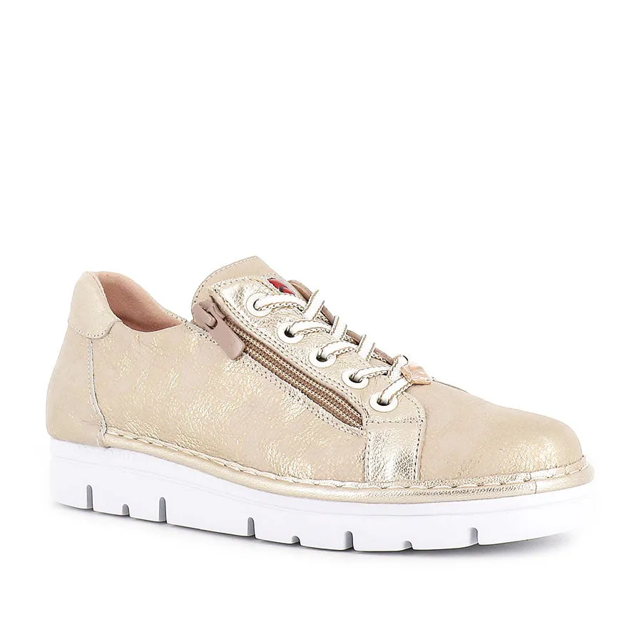 JACKIE JS-2001 - GOLD METALLIC Sneaker Fashion Comfort Insole