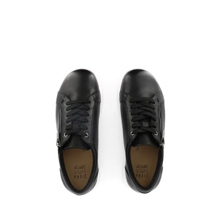 SOLAR XF - BLACK/WHITE LEATHER Ultra Low Profile