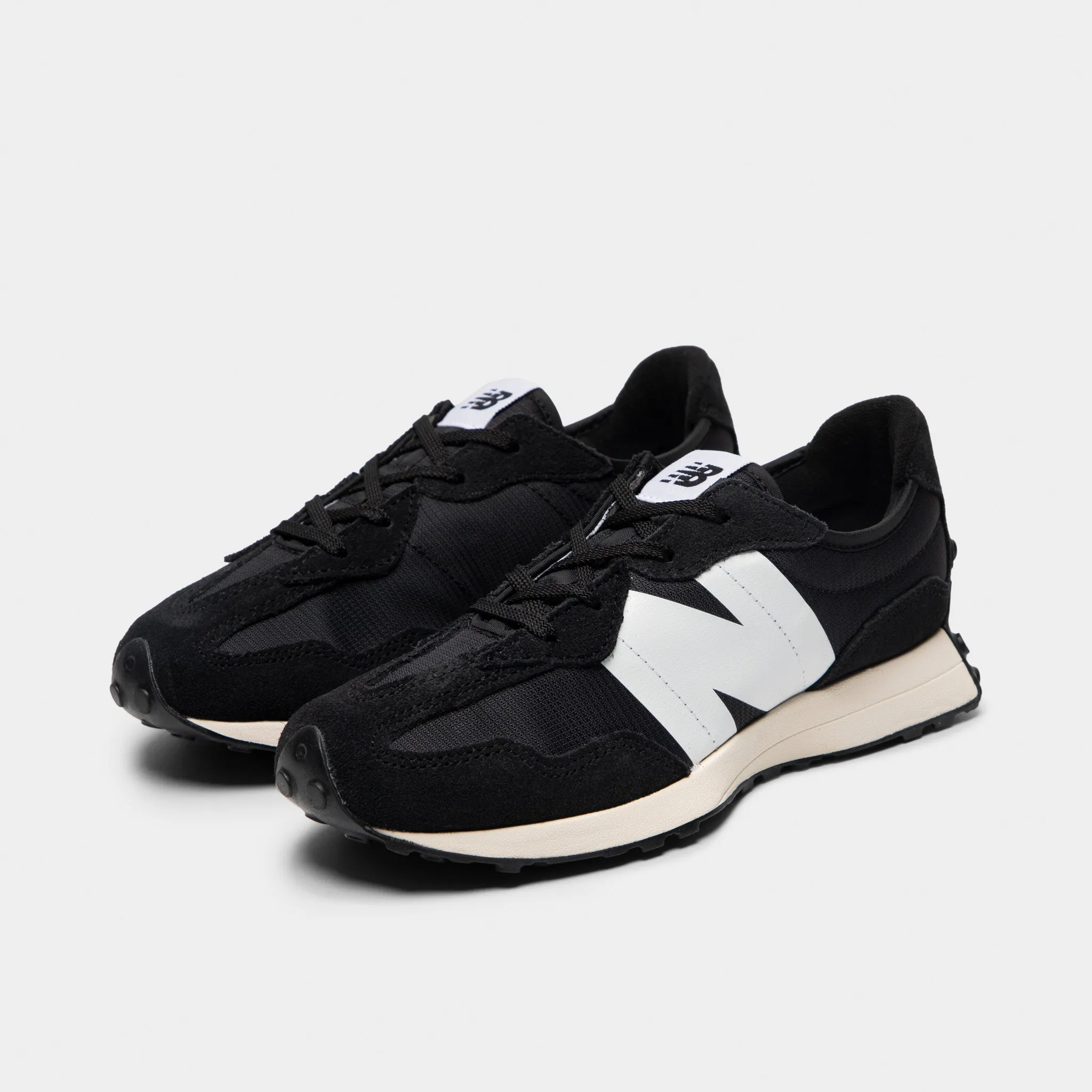Ultimate Comfort New Balance Juniors' 327 Black / White