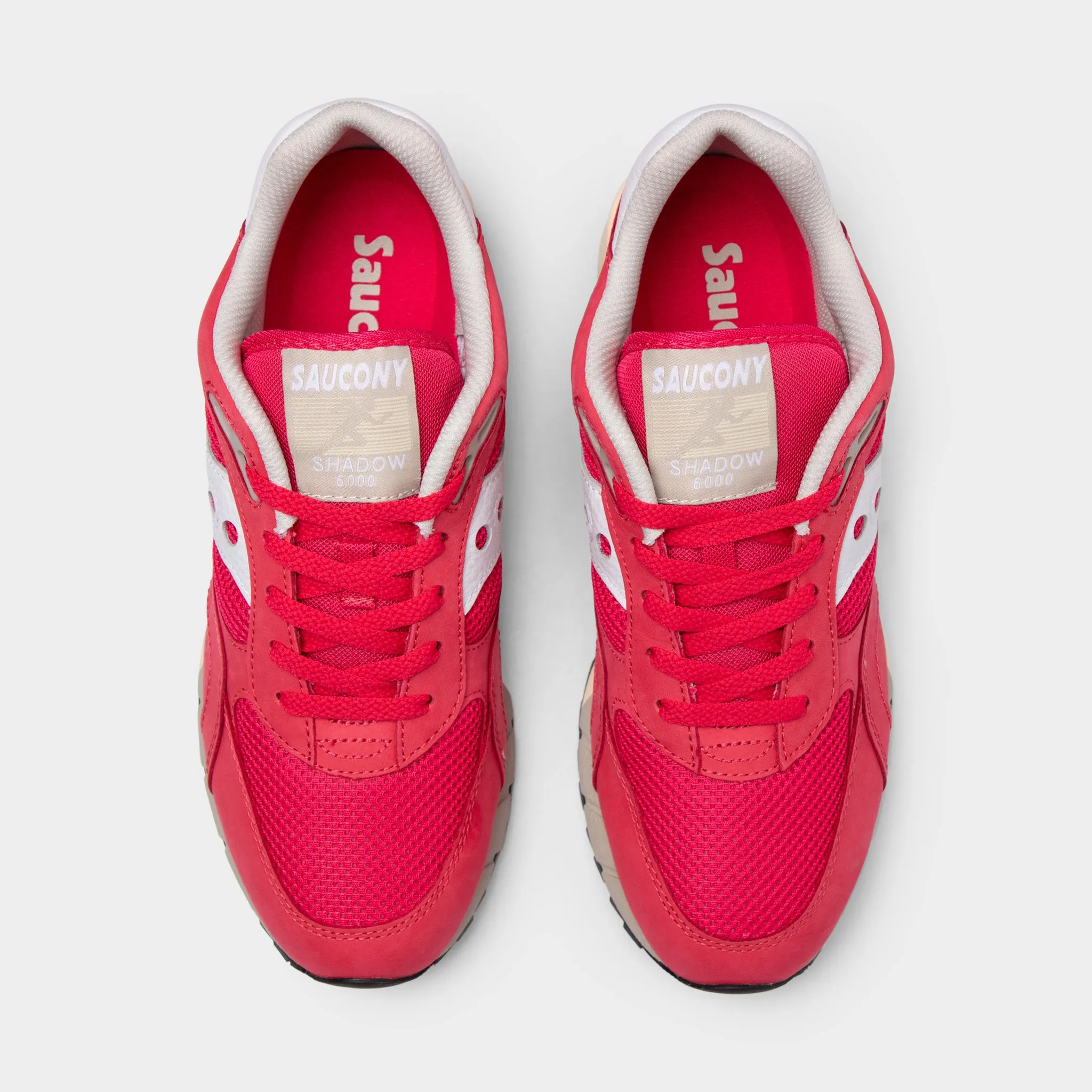 Saucony Shadow 6000 Premium Red / White Elastic Gore