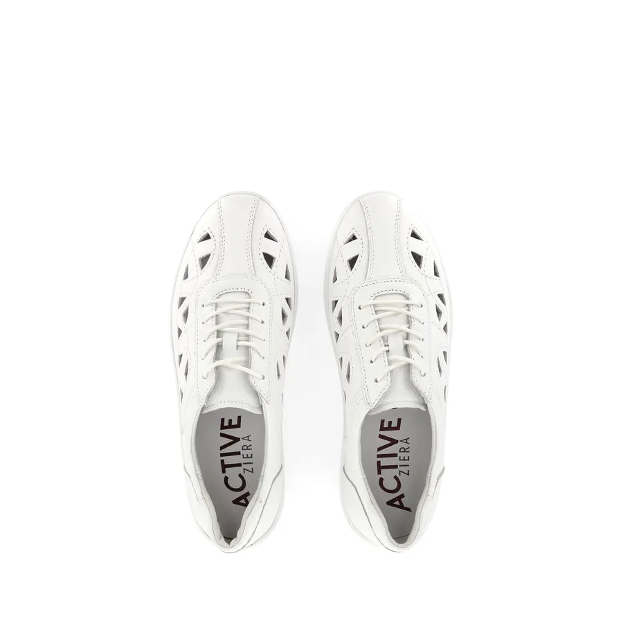 Padded Ankle Collar Soft Bounce WATKIN XF - WHITE LEATHER