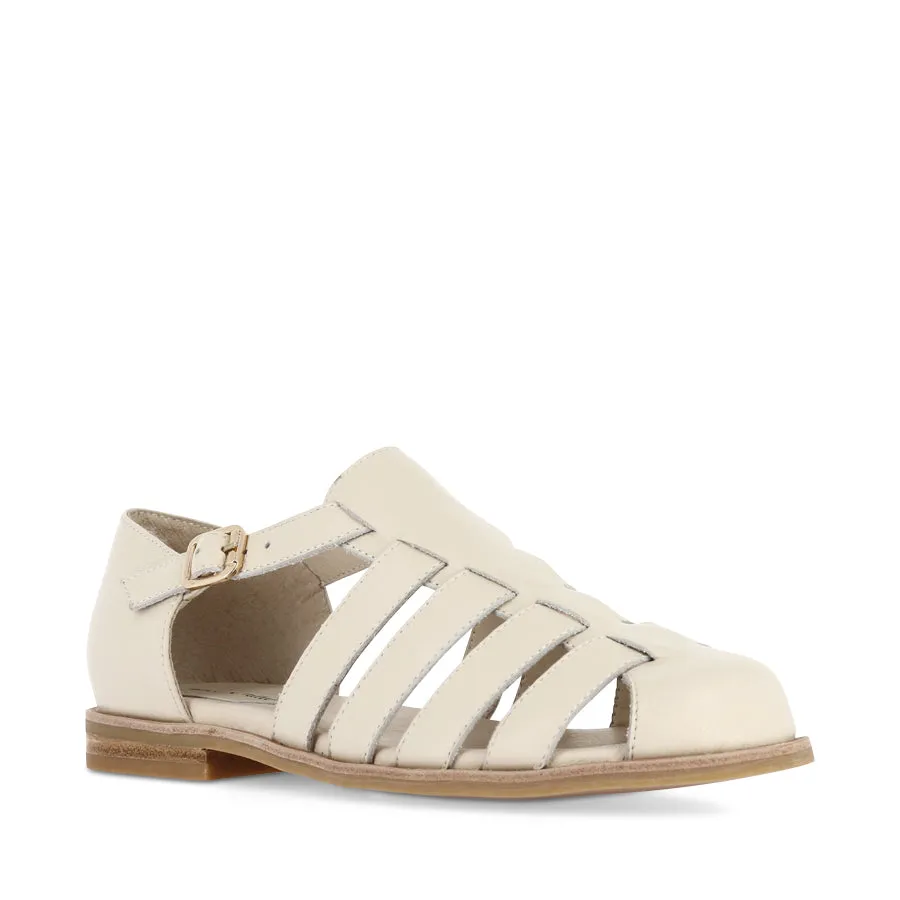 Beach Footwear QOONY - MILK LEATHER