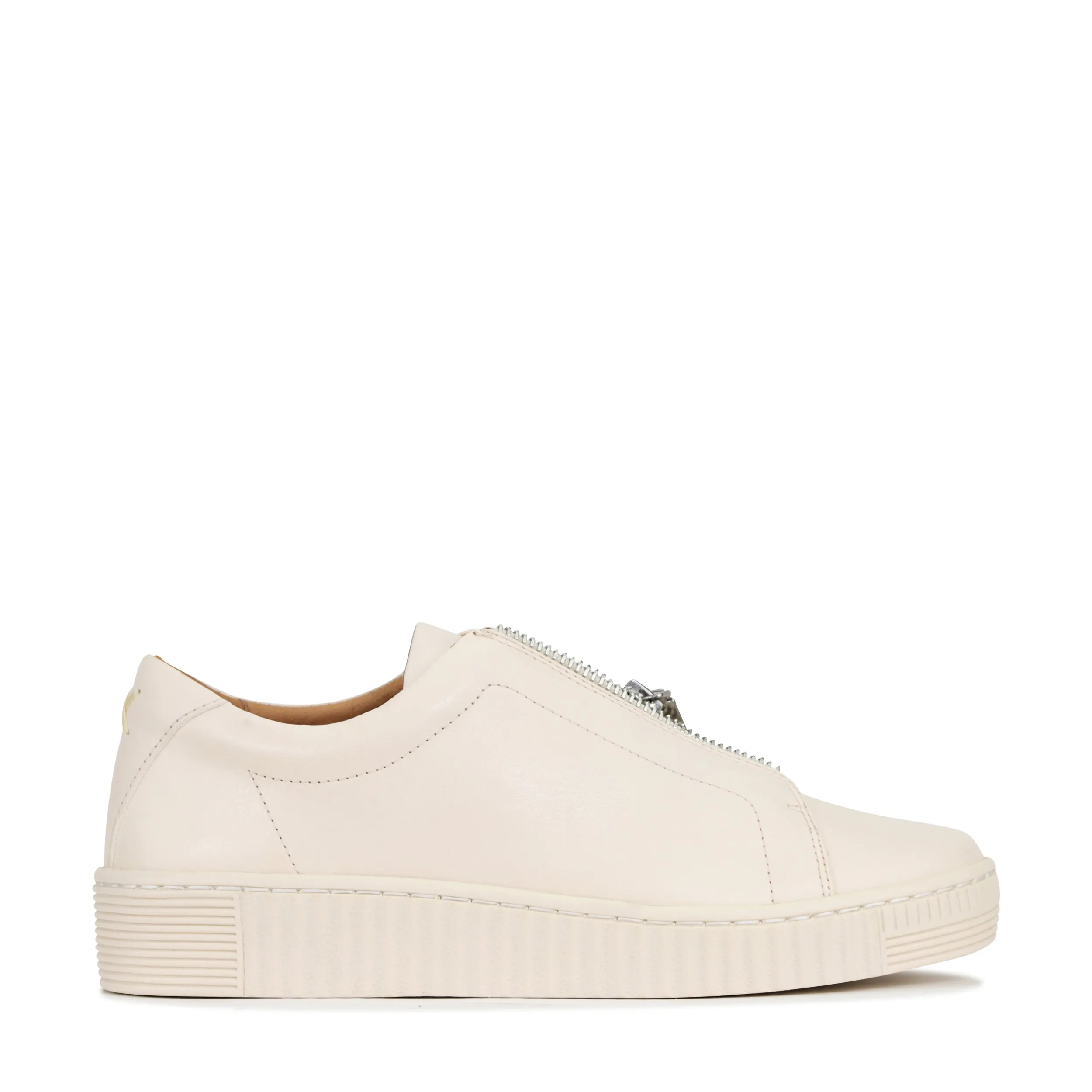 Sleek Option Boost Comfort JOYA CHUNKY ZIPPER SNEAKERS LEATHER