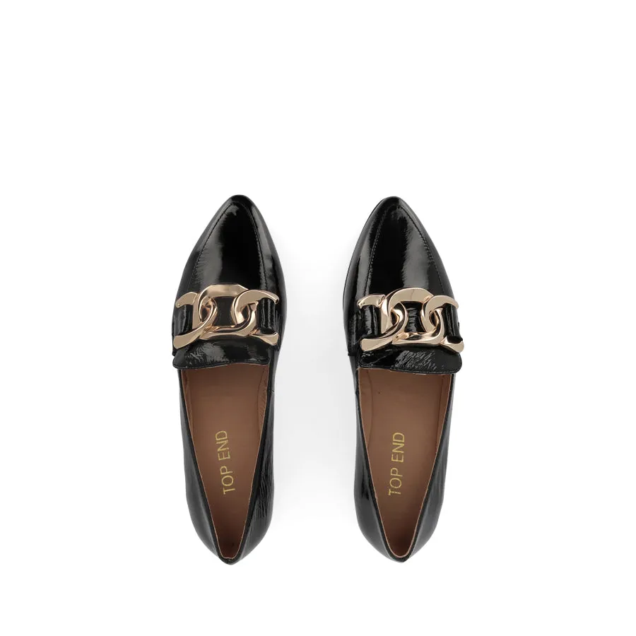 SOCORO - BLACK PATENT LEATHER Suede Cool Flow