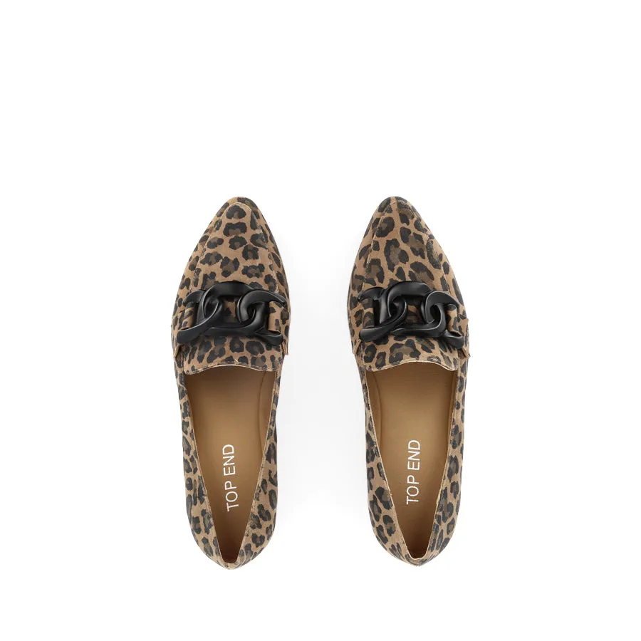 Pure Motion Memory Foam SOCOROS - CAMEL LEOPARD SUEDE