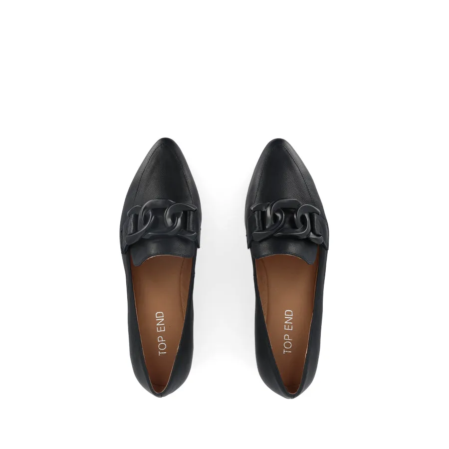 SOCOROS - NAVY LEATHER Stylish Leather Shoes