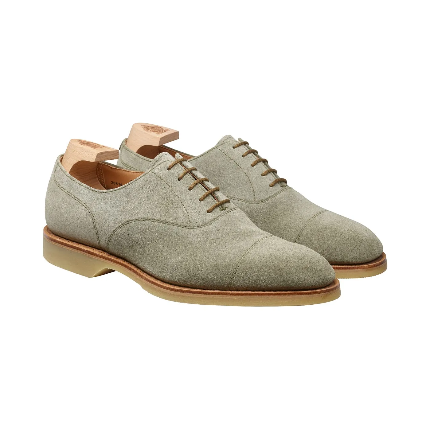 Leather Flex Footwear Look Tresco Pistachio Suede