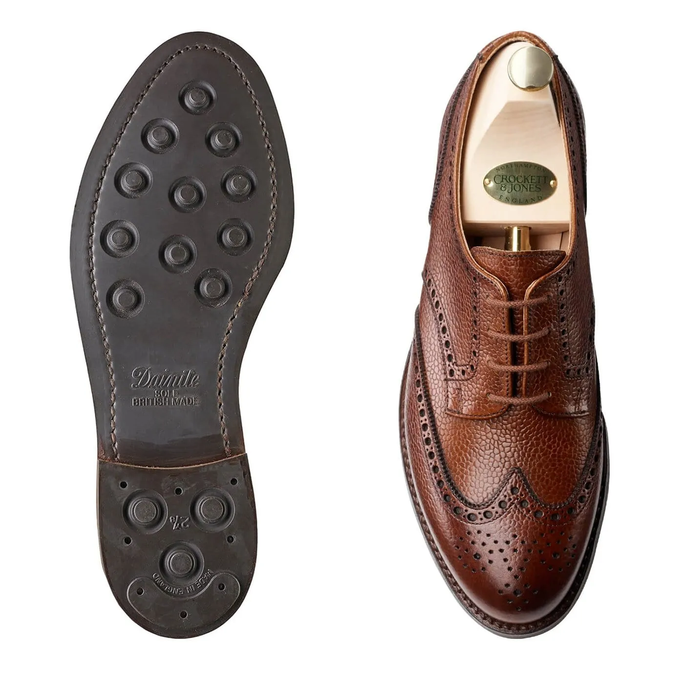 Hattie Tan Scotch Grain Polished Fit Premium Modern Fit