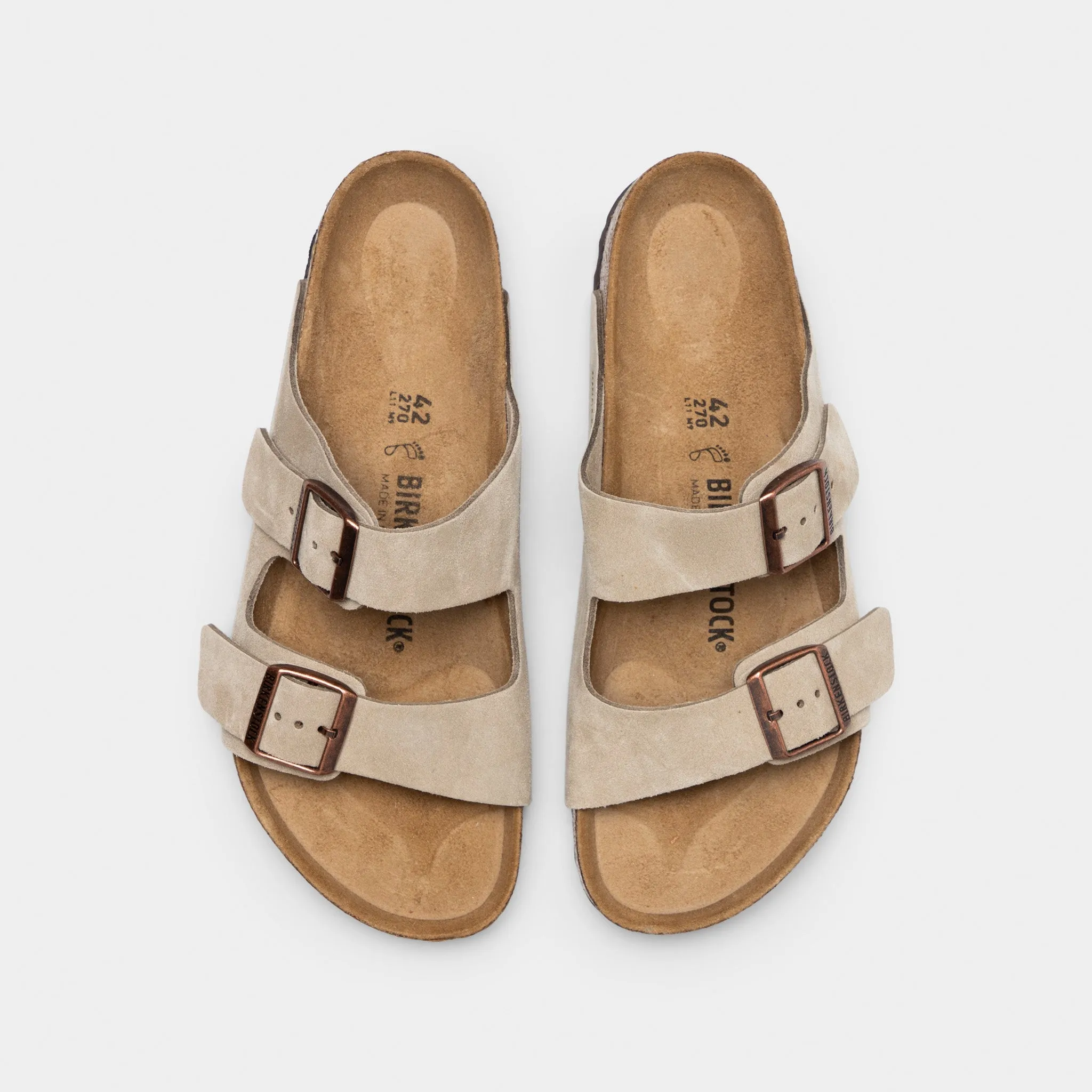 Relaxed Fit dancer Birkenstock Arizona Suede / Taupe