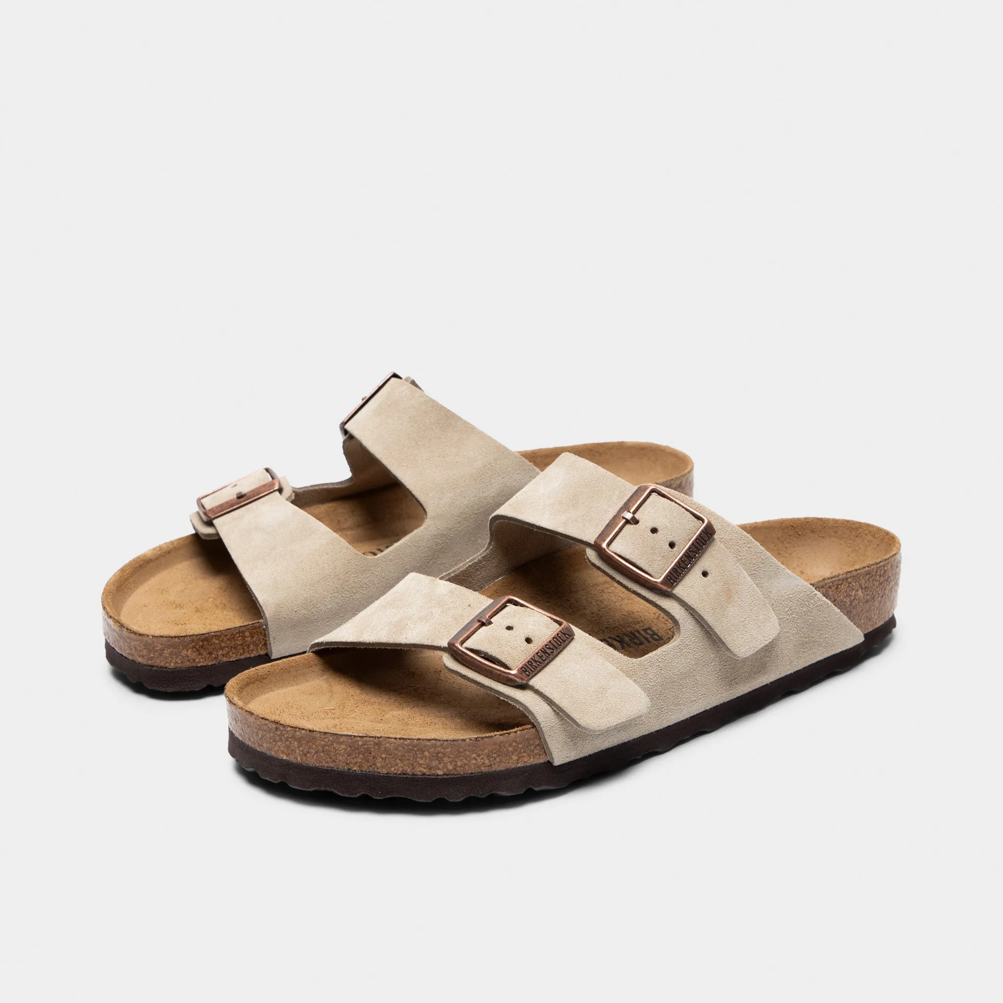 priceless Timeless Chic Birkenstock Arizona Suede / Taupe