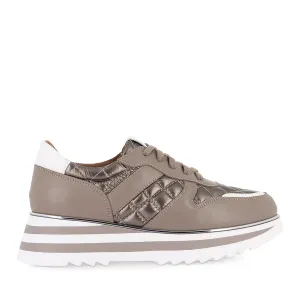 Active Gear HELENA - DARK STONE LEATHER / DARK STONE NYLON