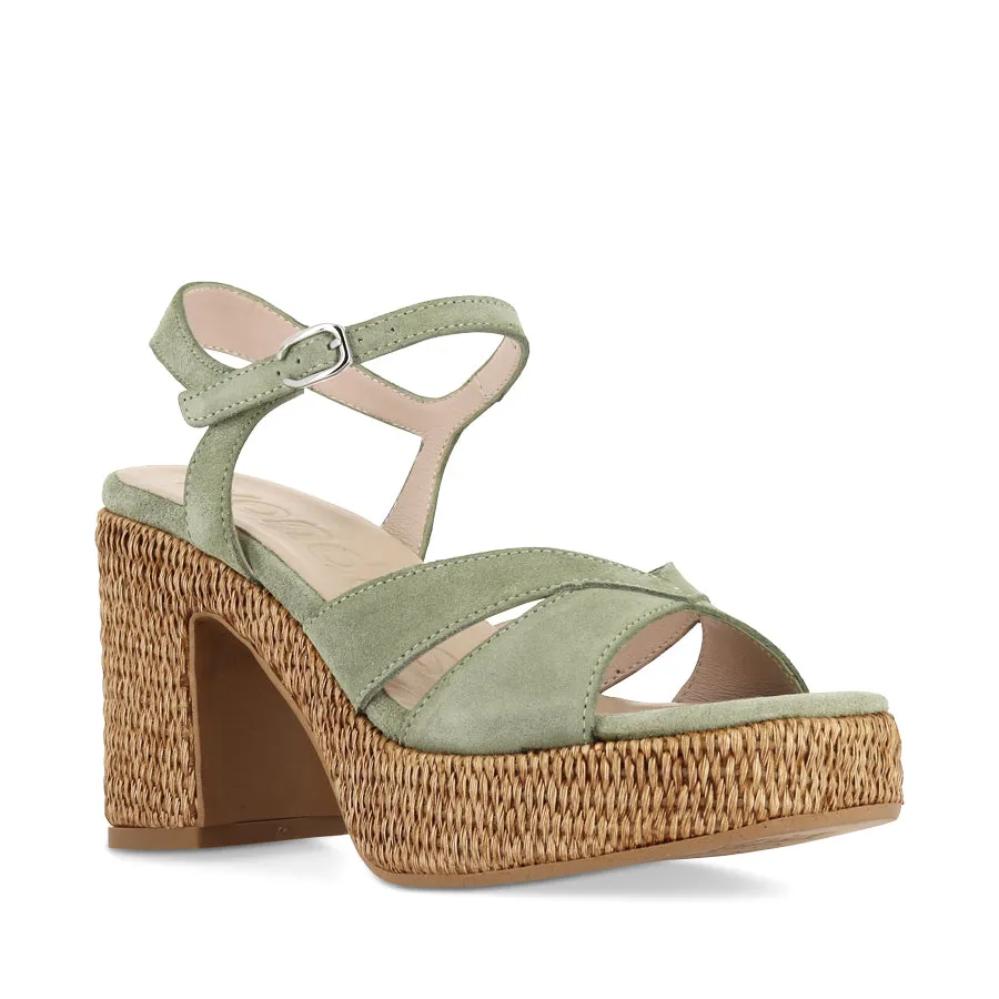 Bus stop Field Glow LORENT L-1502 - OLIVE GREEN NUBUCK