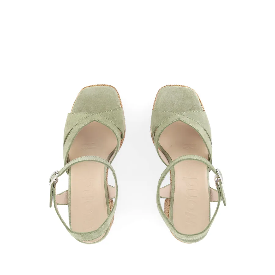 LORENT L-1502 - OLIVE GREEN NUBUCK Simple Sophistication Shoes