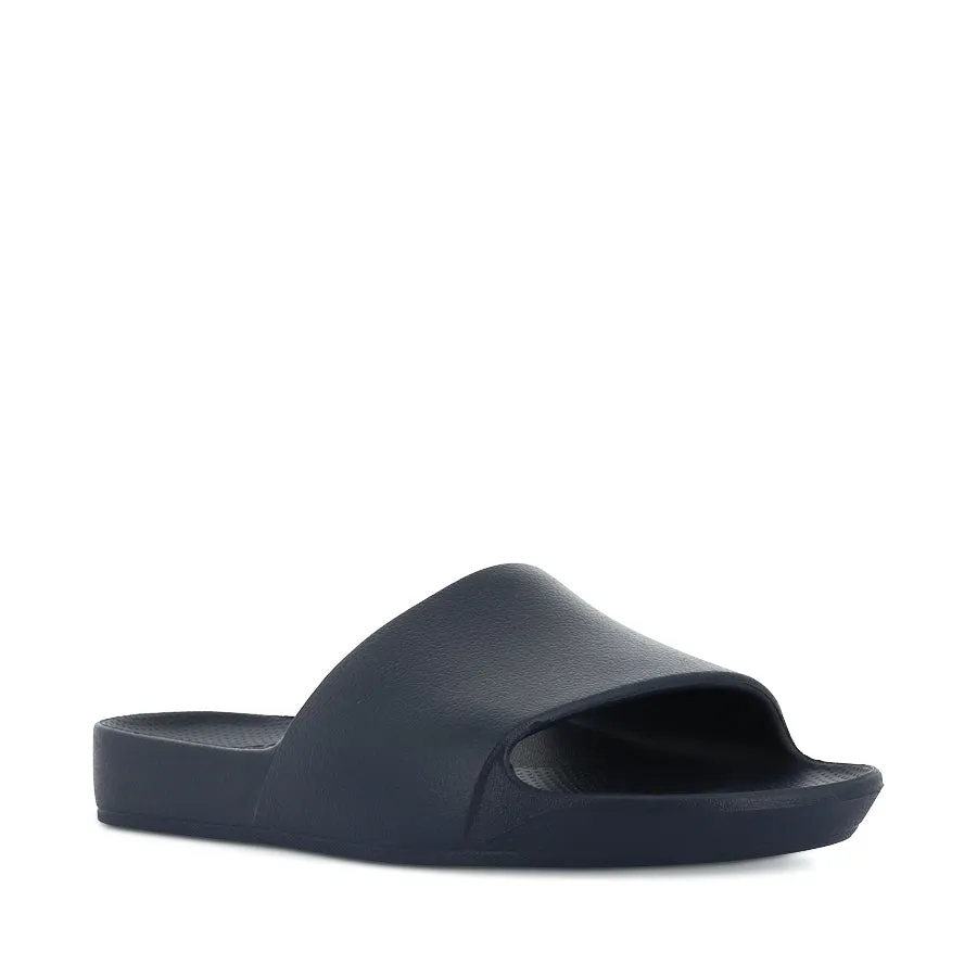 Relax Fit Slip ARCH SUPPORT SLIDES - NAVY