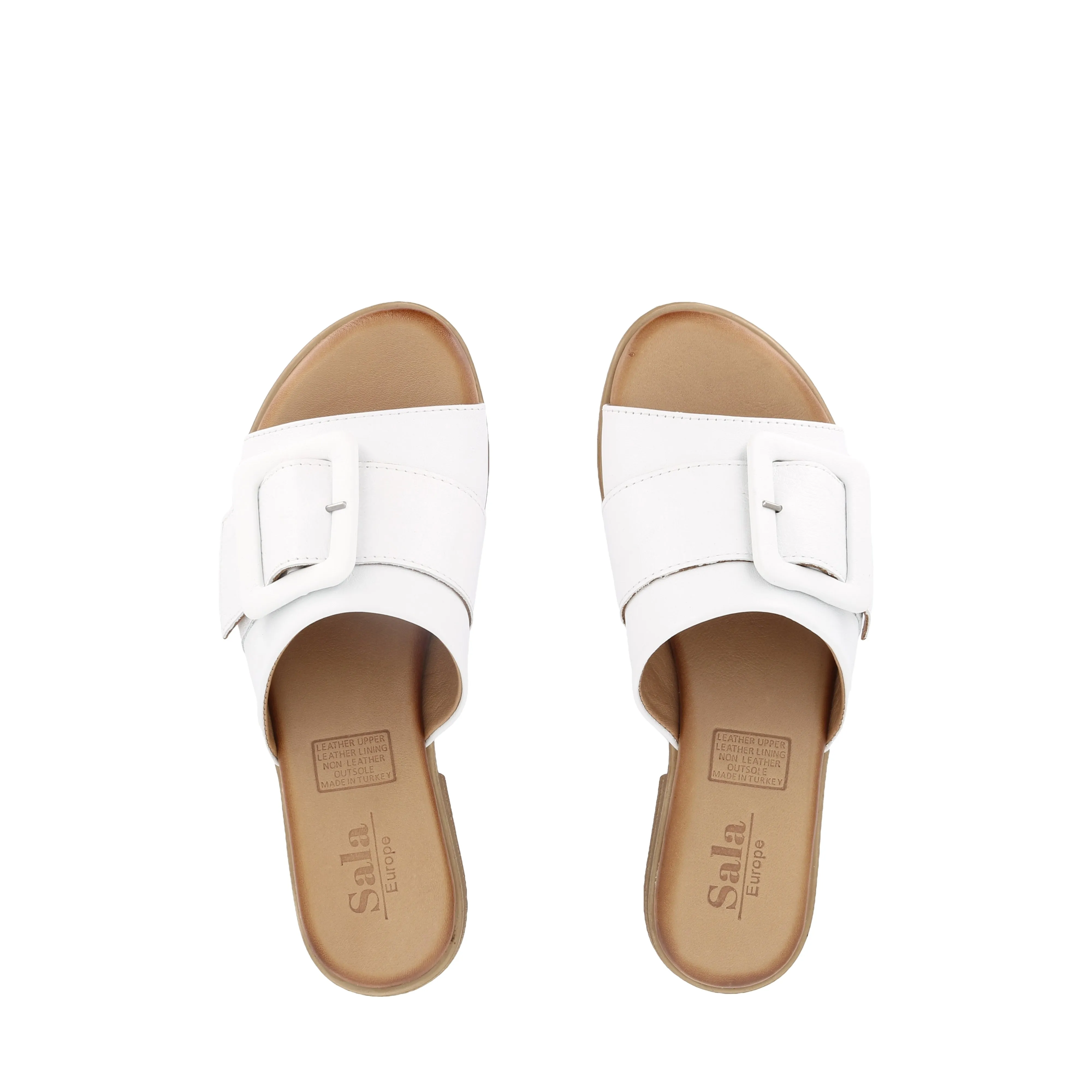 Loafer Style Stylish Design MILEY - WHITE LEATHER
