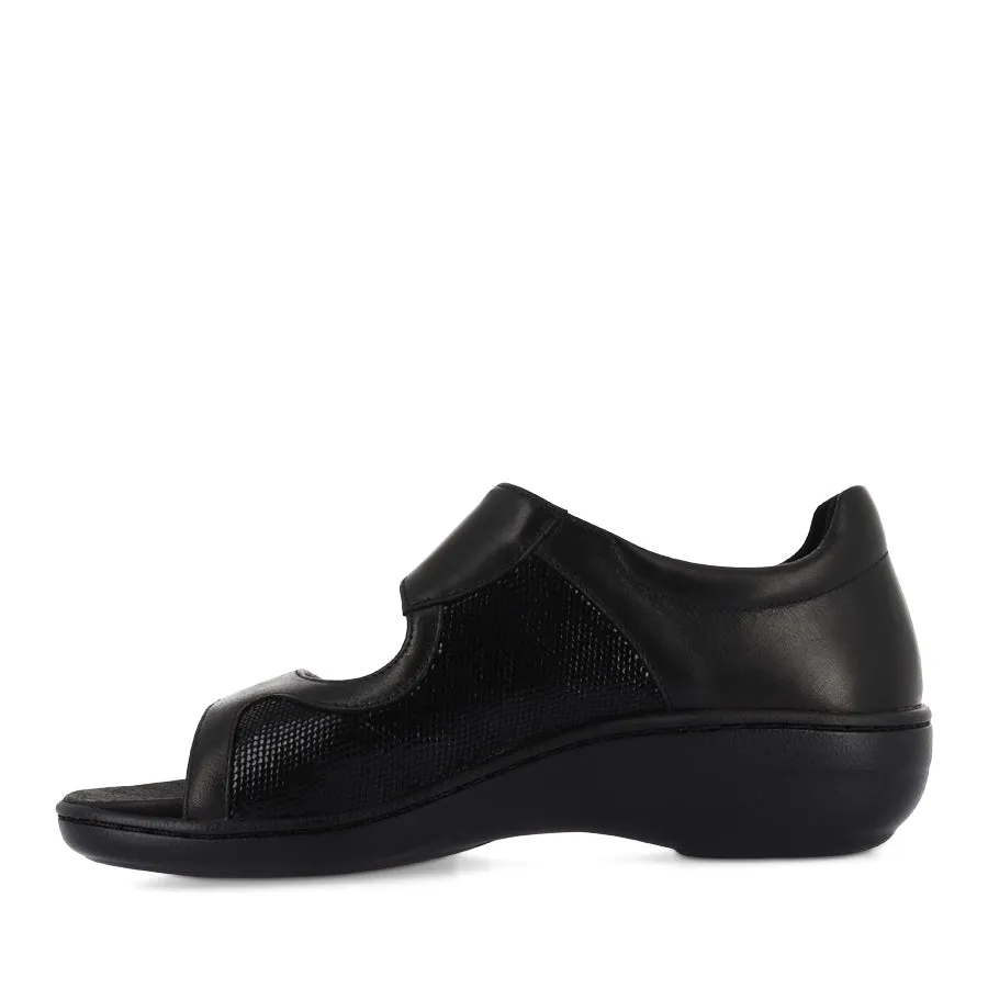 ALEXA - BLACK STRETCH Durable Chic Casual Shoes for Travel