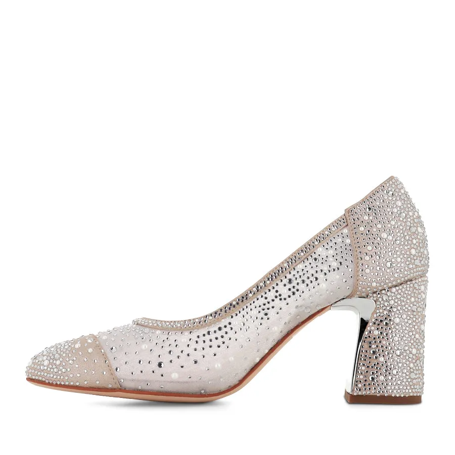 KENEDI - NUDE OFF WHITE SHIMMER MULTI Fashionable Design