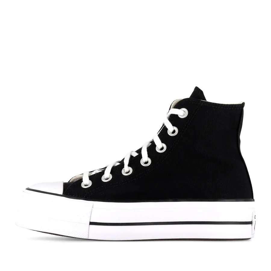 ALL STAR LIFT HI CORE - BLACK WHITE BLACK Feet Wellness