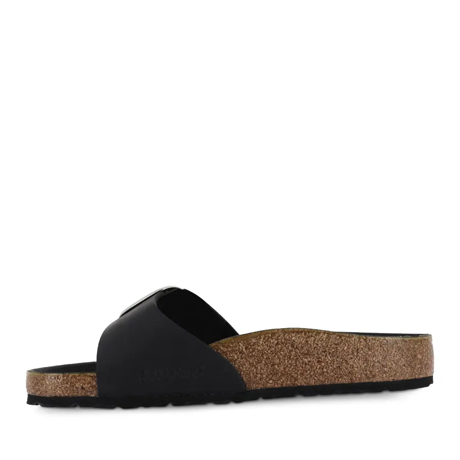 Simple Wear MADRID BIG BUCKLE - BLACK OILED LEATHER