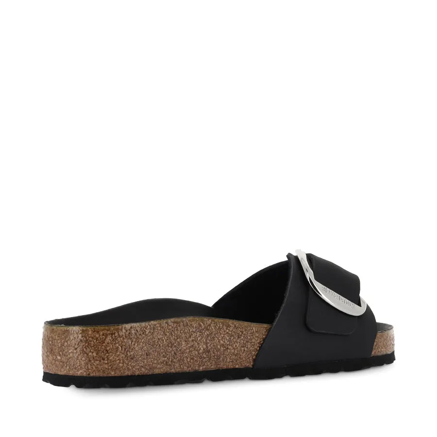 Everyday Versatile Footwear MADRID BIG BUCKLE - BLACK OILED LEATHER