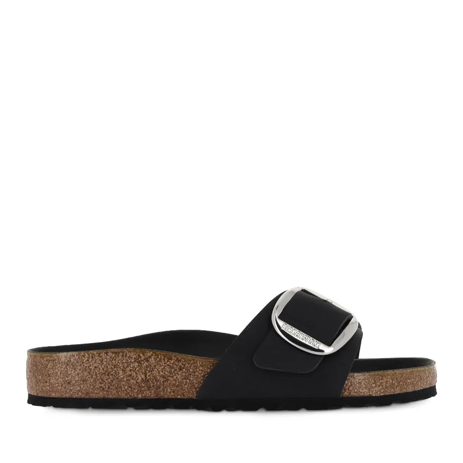 MADRID BIG BUCKLE - BLACK OILED LEATHER Fresh Look