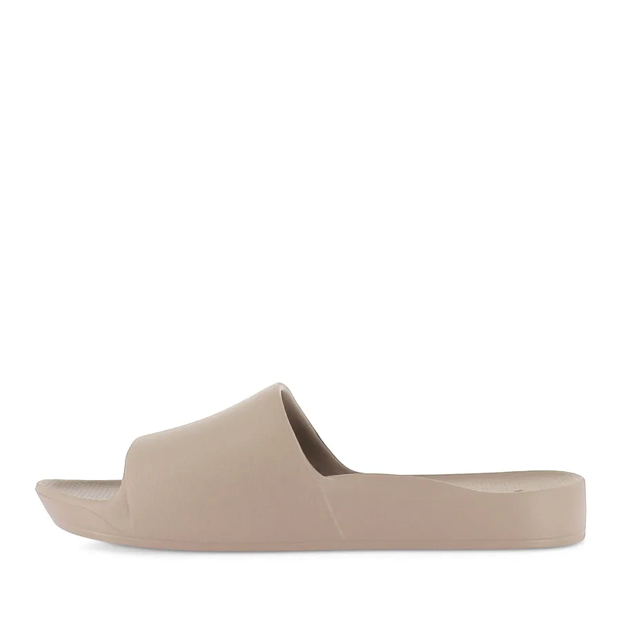 Beach Vibe Improved Traction ARCH SUPPORT SLIDES - TAUPE