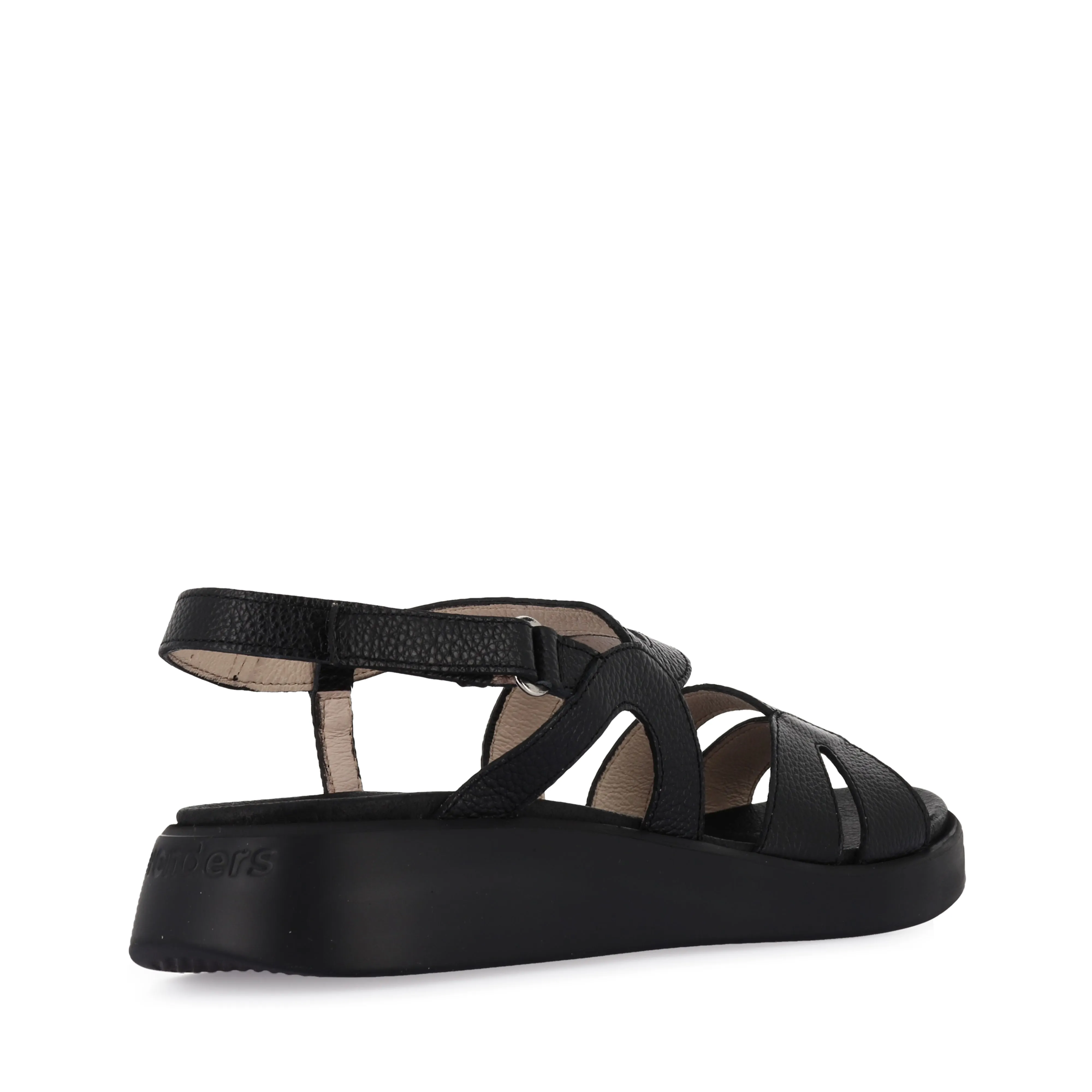 Elastic Friend Meet CAYLEE C-6534 - BLACK LEATHER