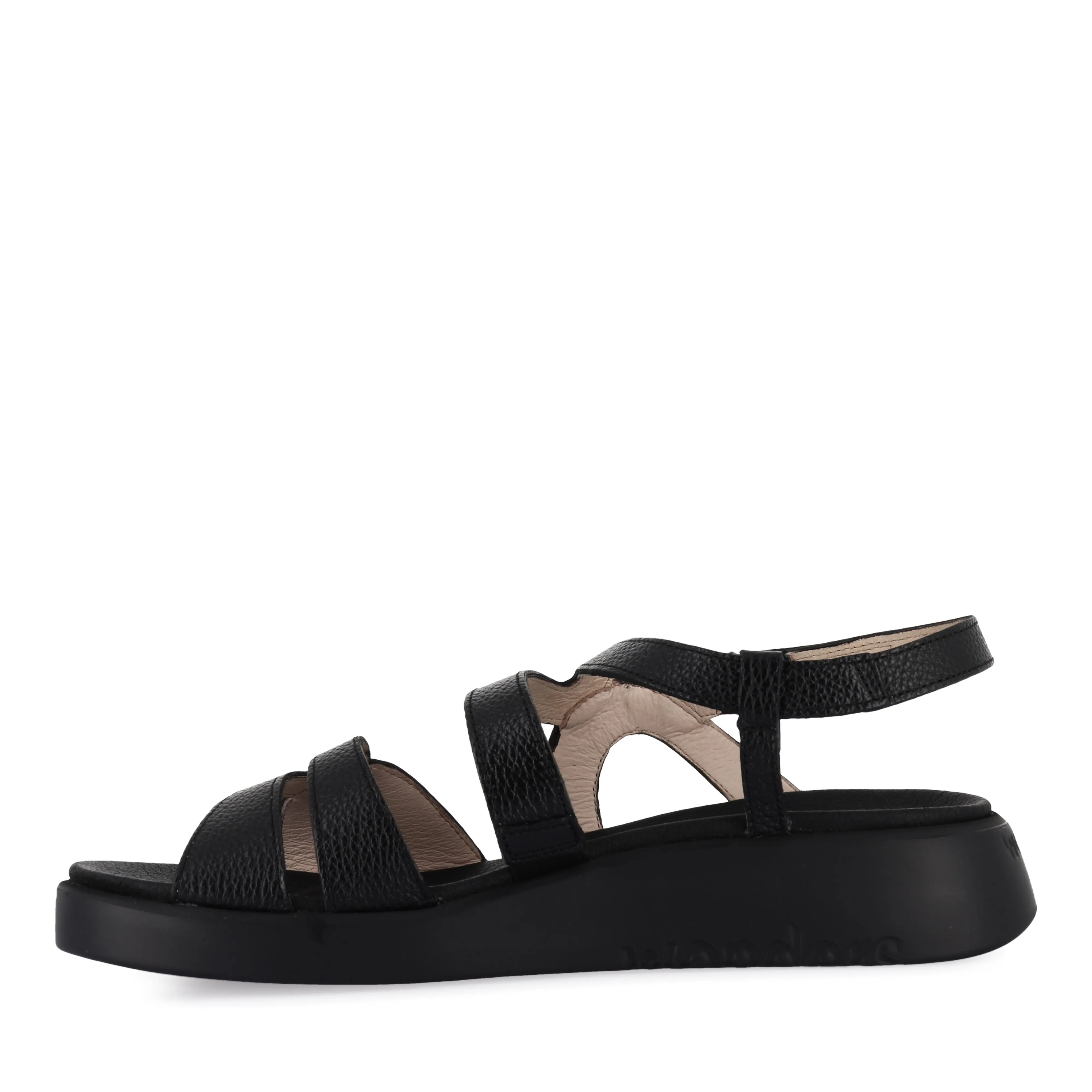 CAYLEE C-6534 - BLACK LEATHER Fashion Sandals