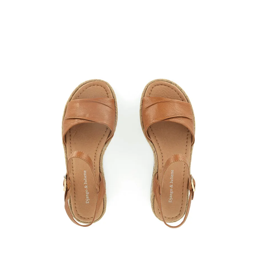 ALICIA - DARK TAN LEATHER Natural Fit