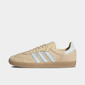 Premium Leather adidas Women's Samba OG Sand Strata - Sky Tint