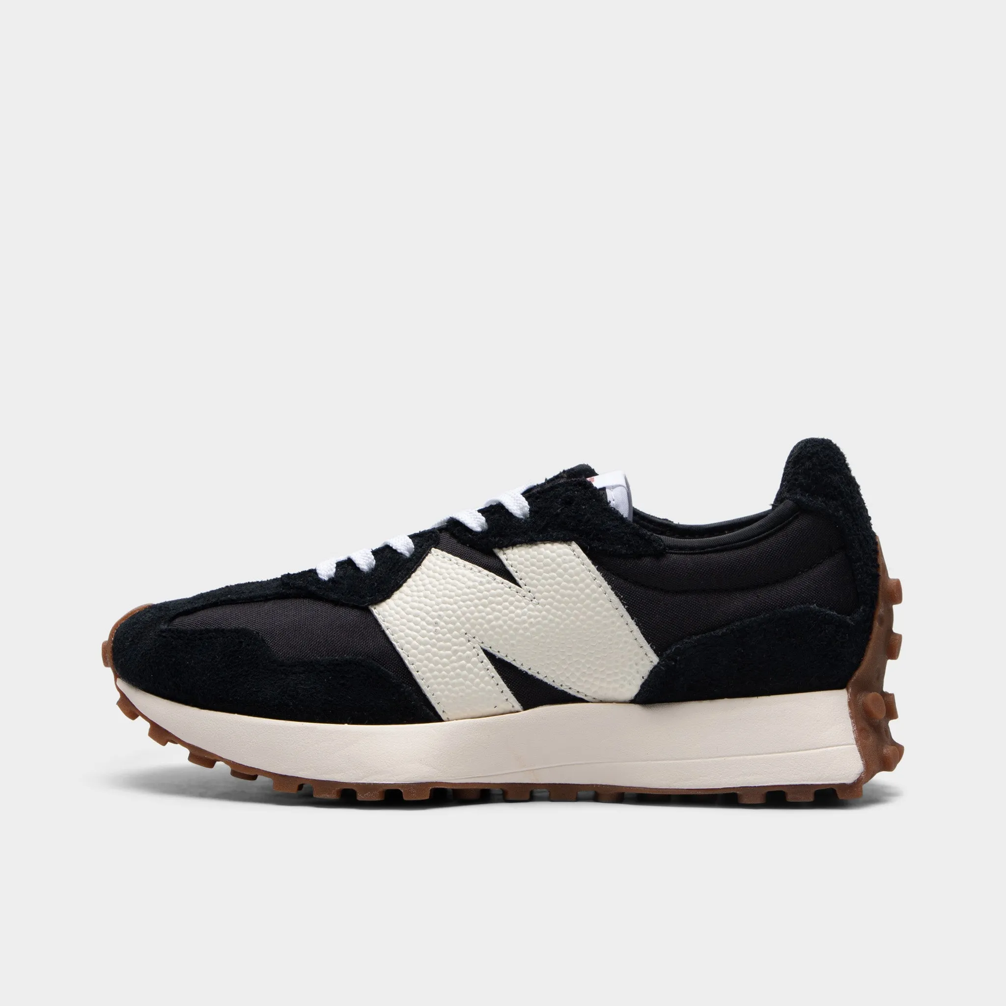 New Balance Women's 327 Black / White - Mineral Red City Shift