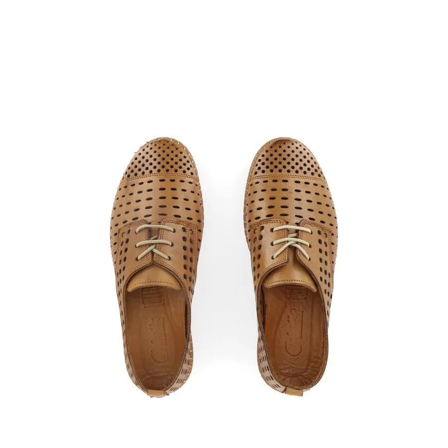 KROON - TAN LEATHER Relaxed Fit Shoes Soft Grip