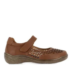 Friends Meet Supportive Comfort Shoes PHOENIX - CARAMEL LEATHER