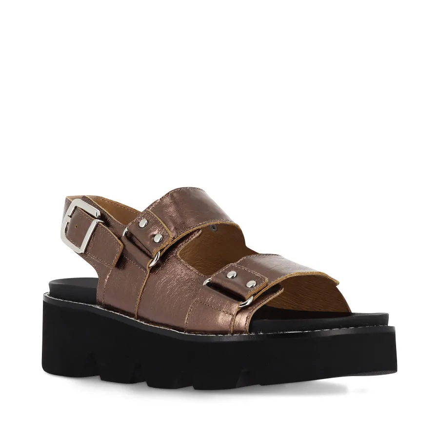 ROMELLA - BRONZE LEATHER Stone Glow