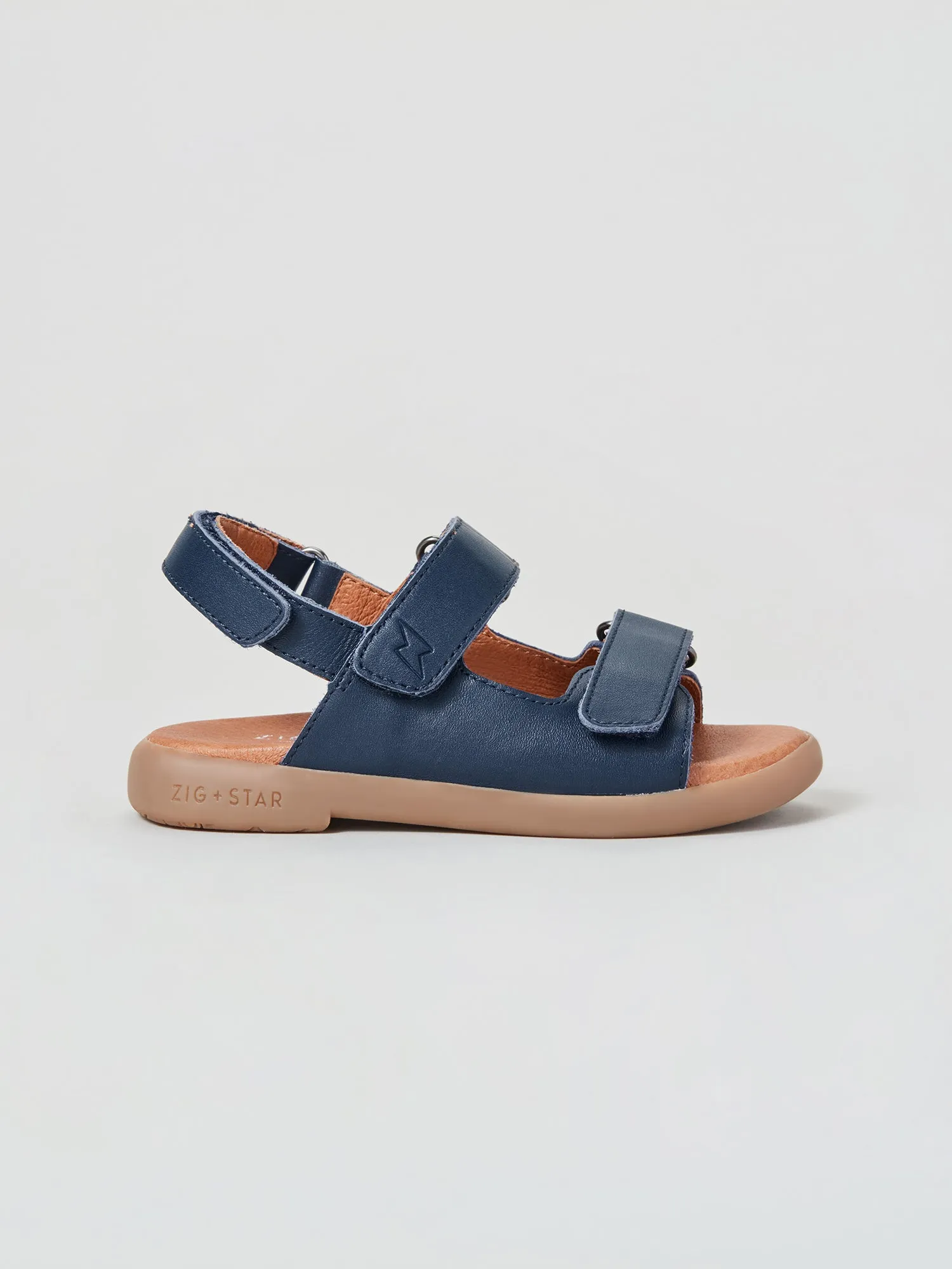 Flexible Outdoor Footwear Solar Infant Strap Sandal Navy