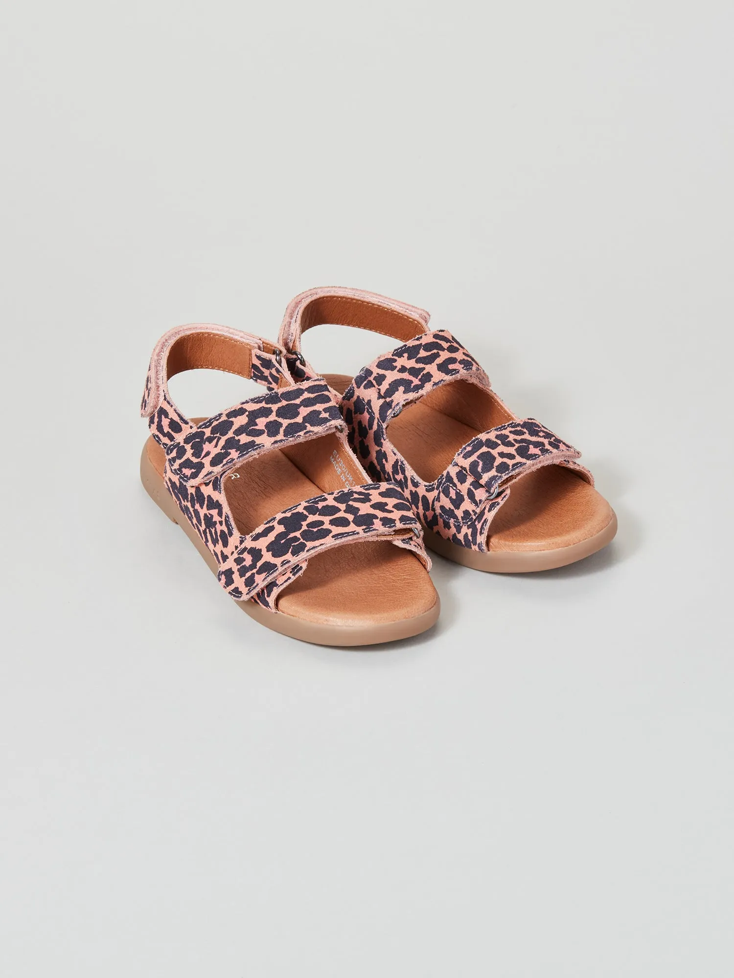 Air Walk Elastic Solar Junior Strap Sandal Pink Animal