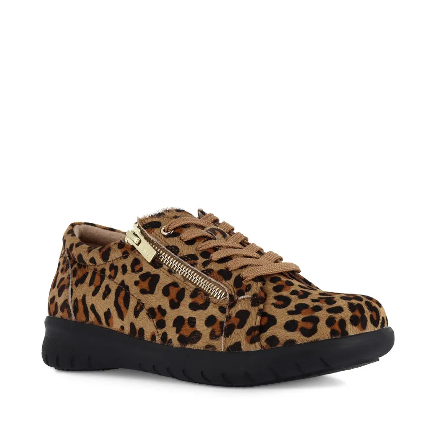 Moisture Wicking Fabric Cushioned Design SOLAR XF - TAN LEOPARD PONY