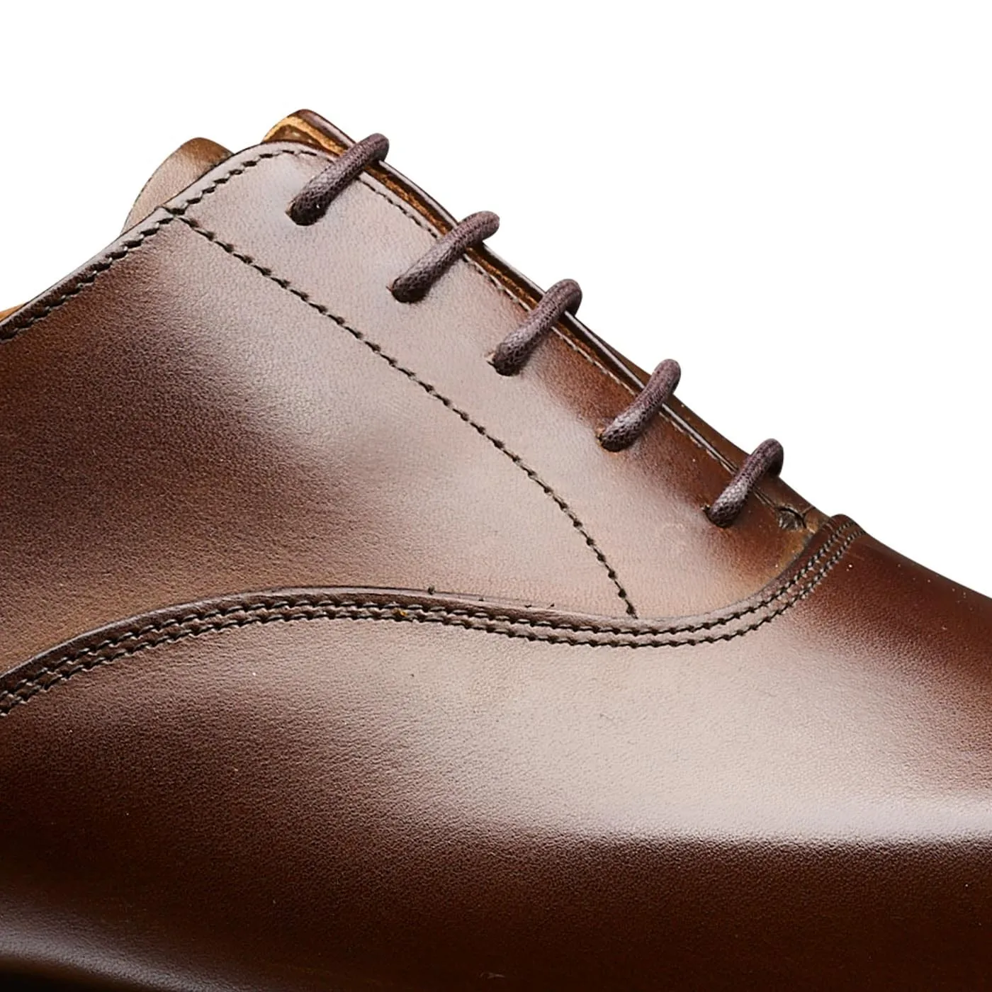 Hallam Dark Brown Burnished Calf Soft Leather Oxfords
