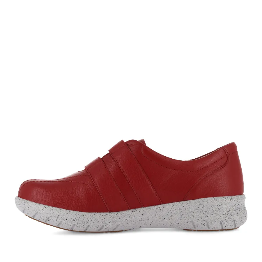 SONNYE XF - DARK RED LEATHER Easy Slip-On Peak Fit