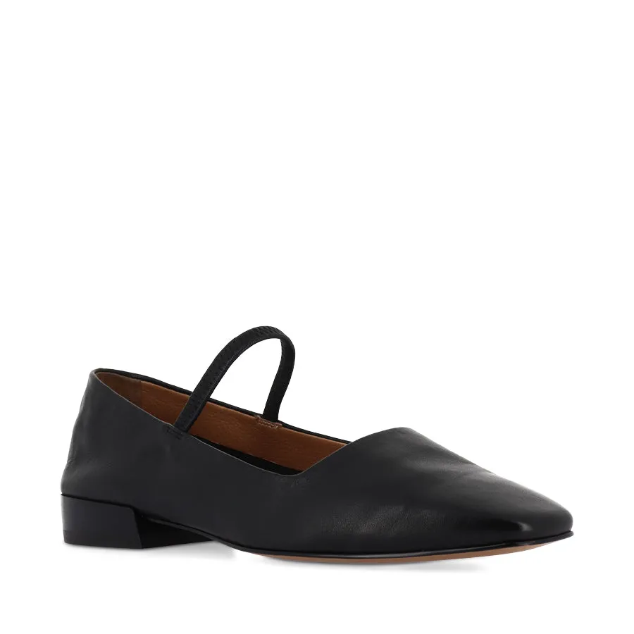 SOPHIA - BLACK LEATHER Garden Step Adjustable