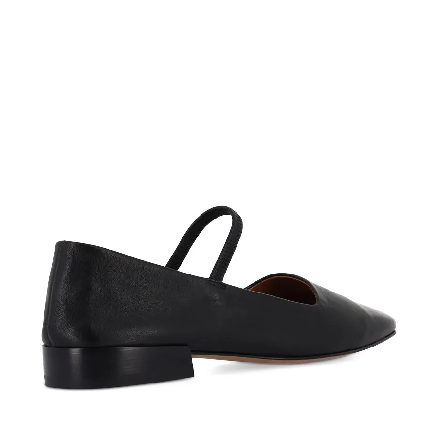 Toe room SOPHIA - BLACK LEATHER