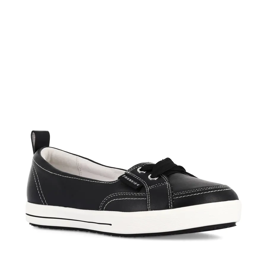 SOPHIE IV - BLACK LEATHER family event Smart Choice Footwear