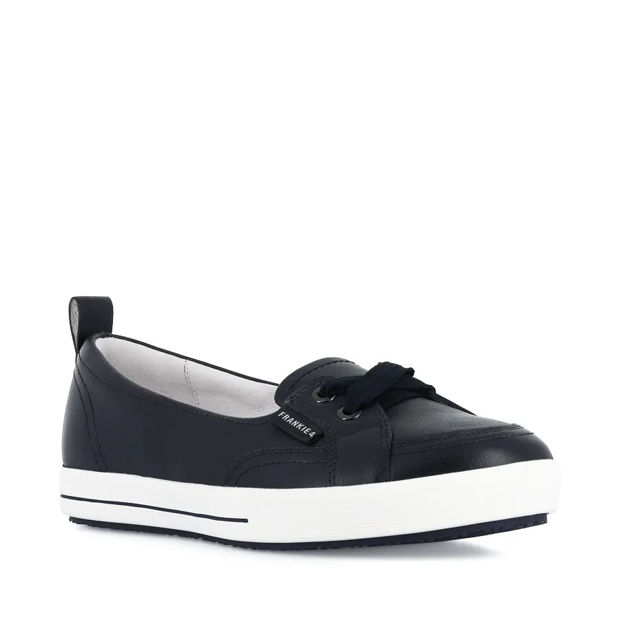 SOPHIE IV - NAVY LEATHER High Step Beach Ready