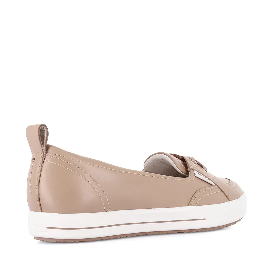 Walkable Flats Velcro Closure SOPHIE IV - SAND LEATHER
