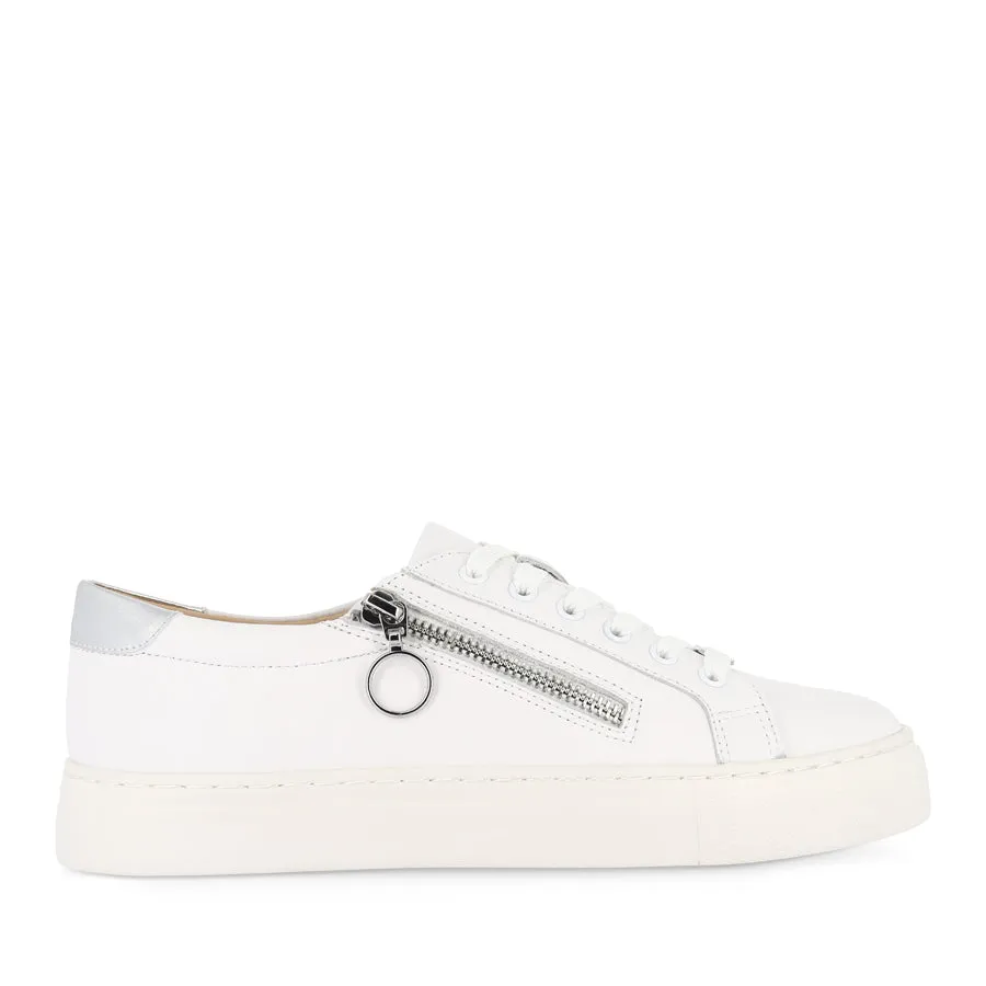 PAMELA XF - WHITE SILVER LEATHER Quick Release
