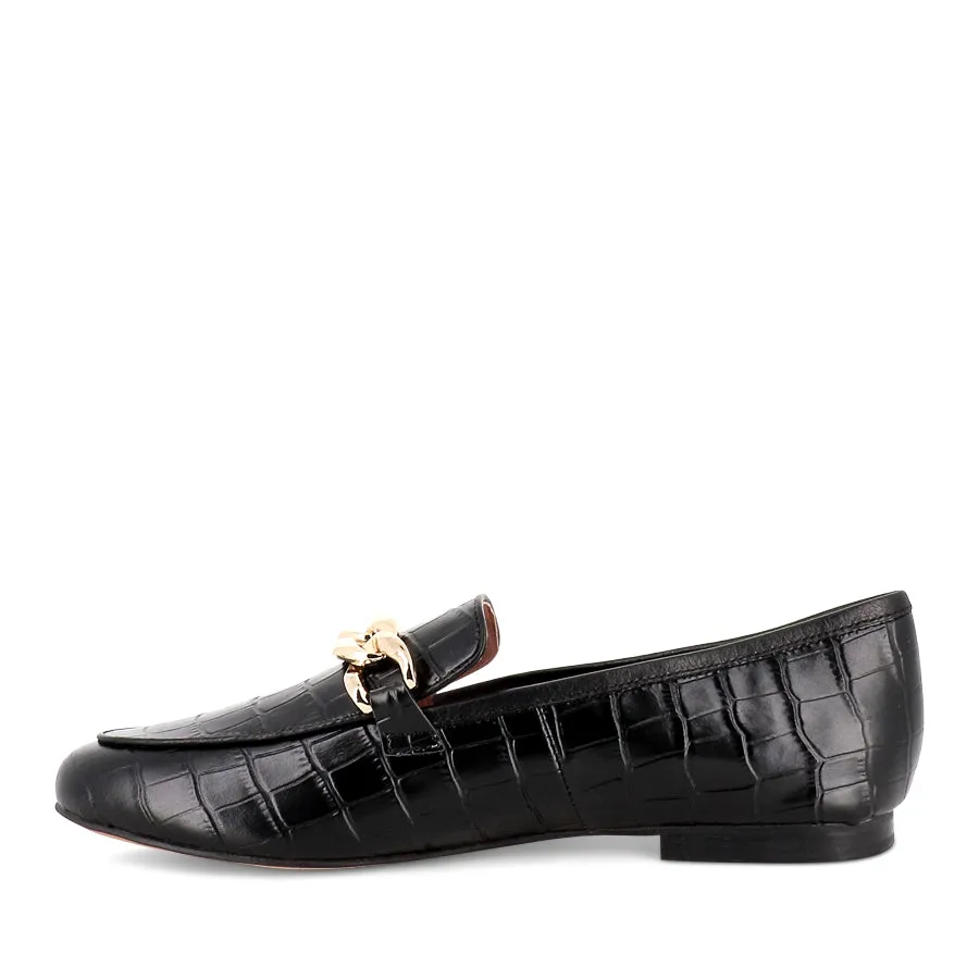 GOOSE - BLACK CROC LEATHER Shopping Day