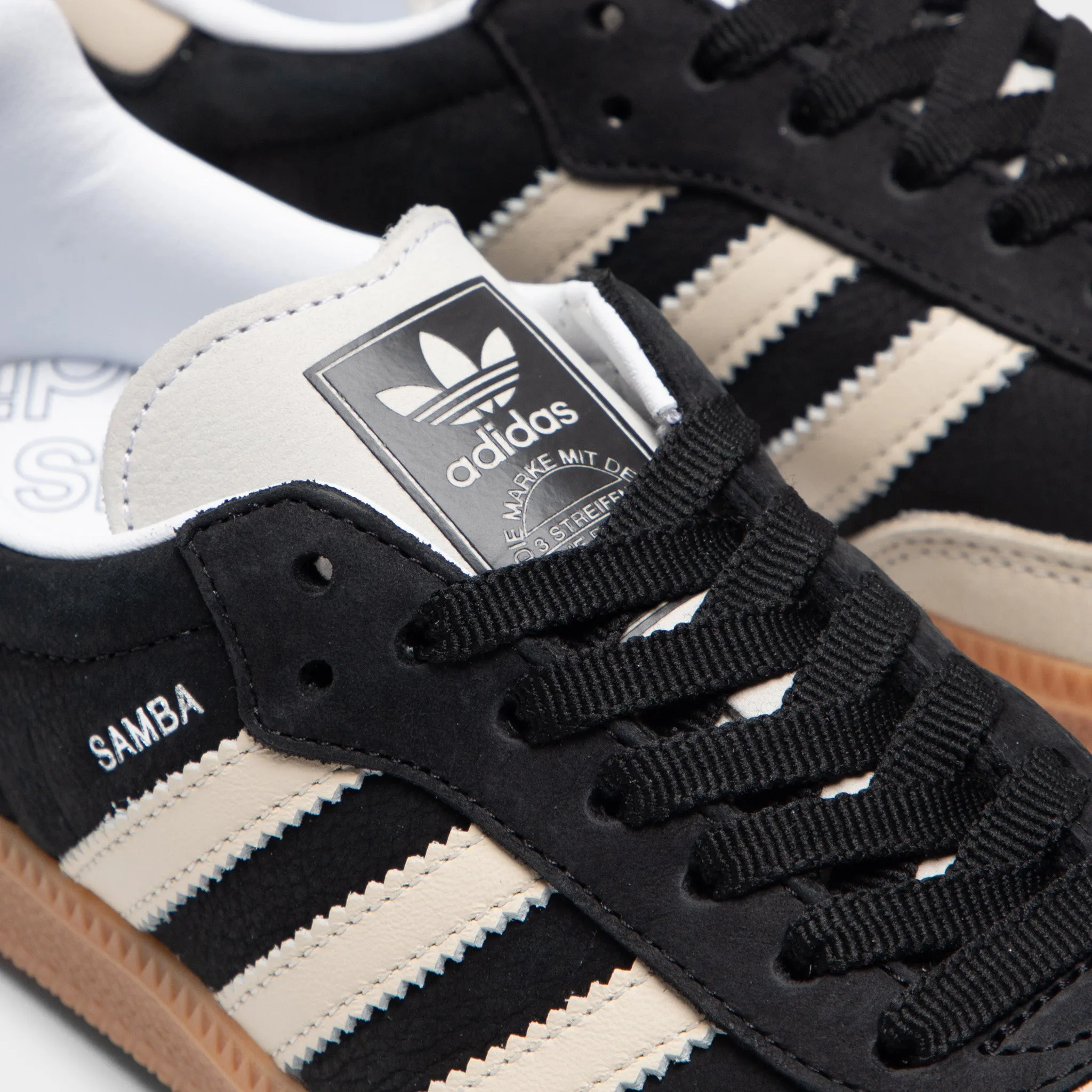 loudest adidas Women's Samba OG Core Black / Wonder White - Silver Met.
