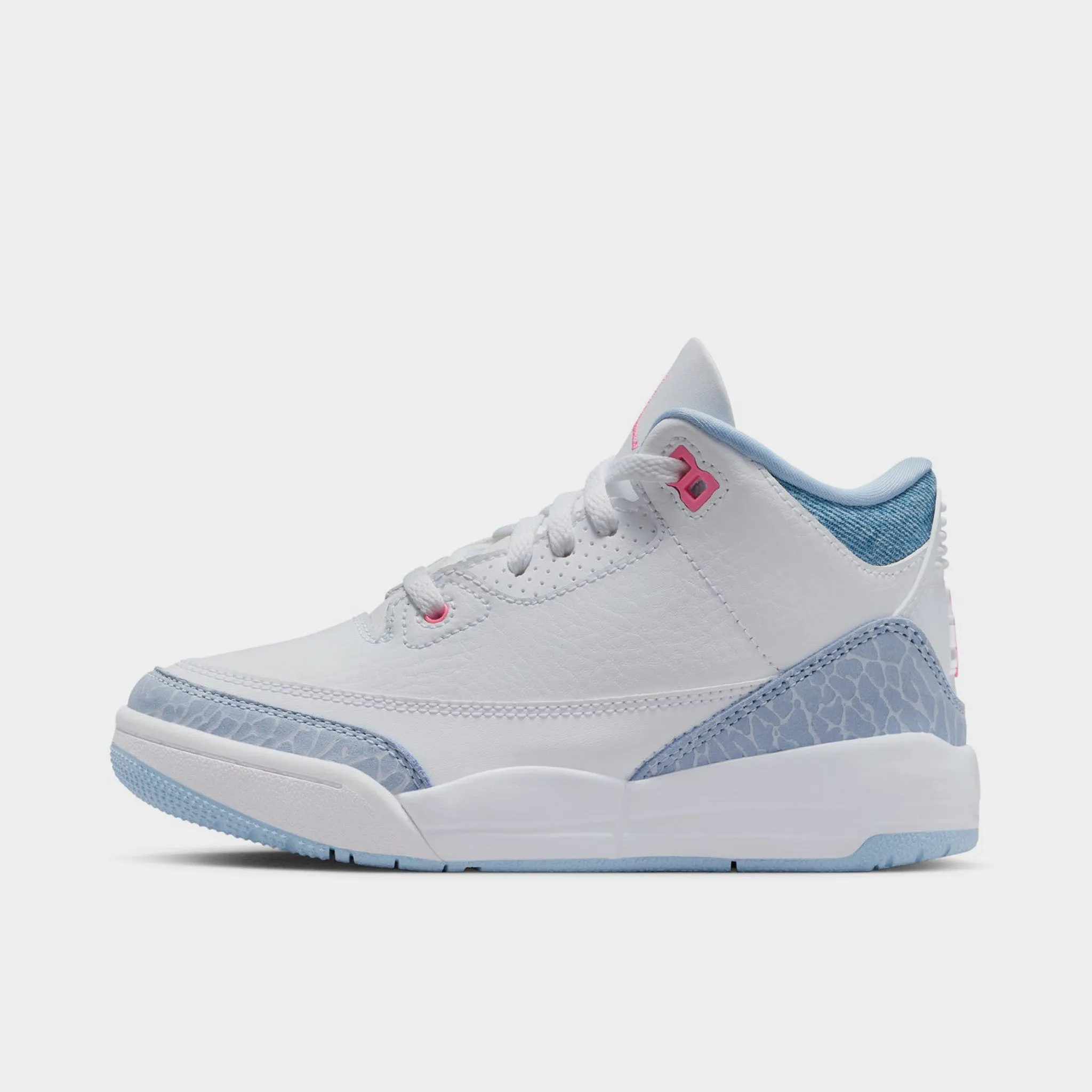 Jordan 3 Retro PS White / Pink Glow - Cobalt Bliss Odor Control Insole Pronation control