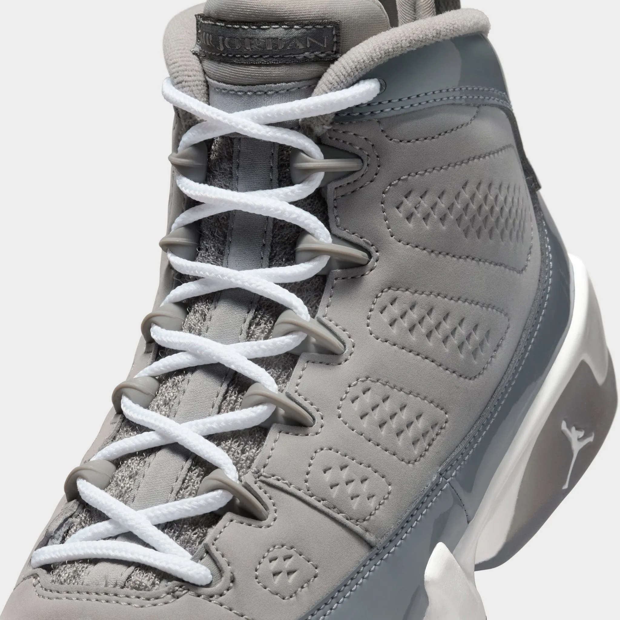 Jordan 9 Retro GS Medium Grey / Cool Grey - White All Day Wear Comfort
